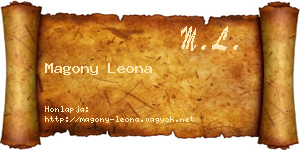 Magony Leona névjegykártya